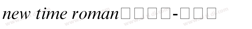 new time roman字体下载字体转换